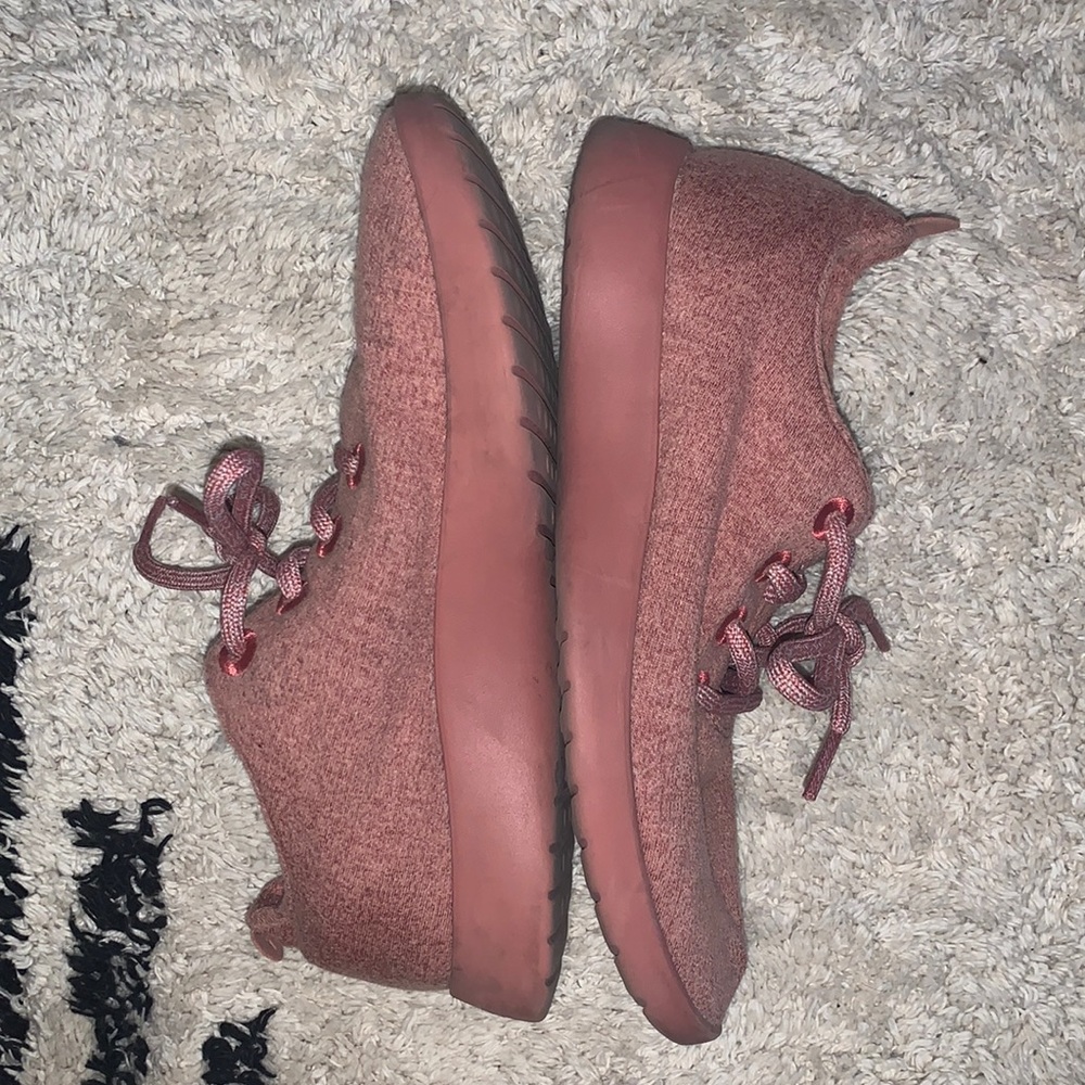 Pink allbirds wool runners